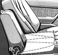  Подлокотник переднего сидения Mercedes-Benz W124